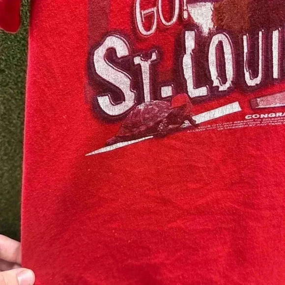 Vintage MLB St. Louis Cardinals Rally Squirrel T-shirt Large - Picture 5 of 6